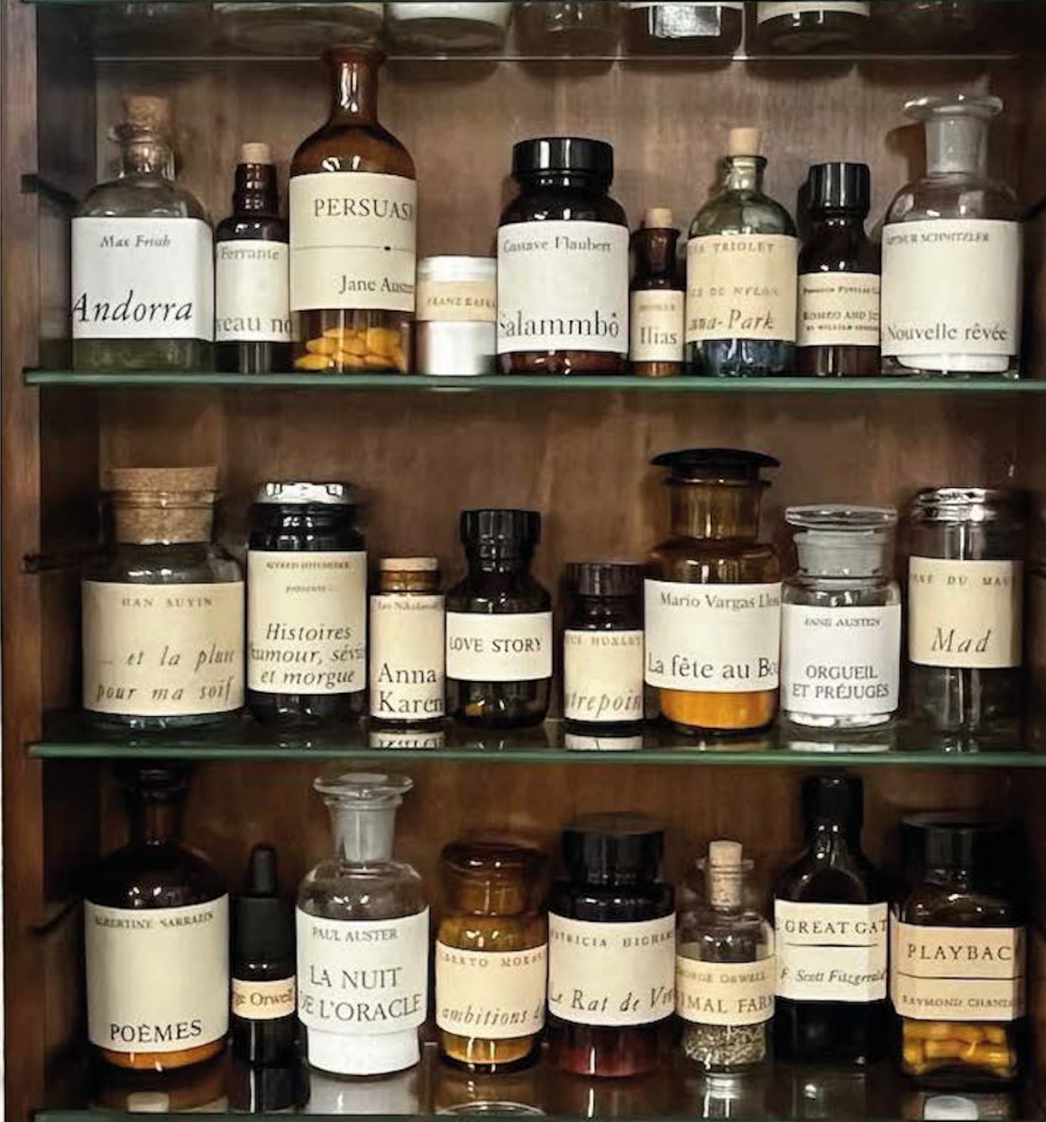 Literary Pharmacy Peter Wüthrich. Three Books and Literary Pharmacy